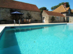 Heated swimming pool